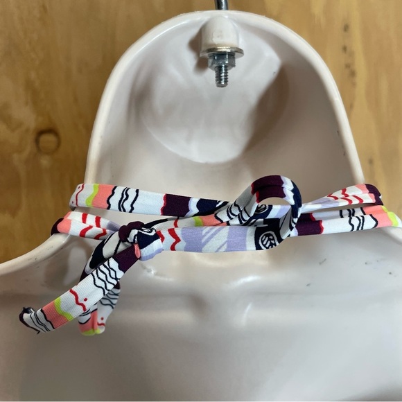 Anne Cole halter swim top striped women’s size large New with tags - Picture 5 of 8